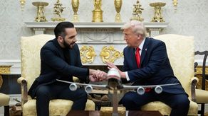 El presidente Donald Trump recibió al mandatario salvadoreño, Nayib Bukele.