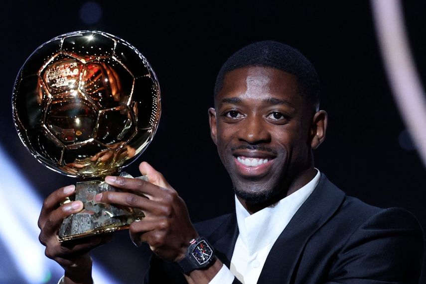 Ousmane Dembélé gana su primer Balón de Oro.