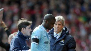 Yaya Toure se perdería tres partidos por lesión