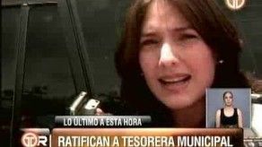 Concejales ratifican a Tesorera Municipal