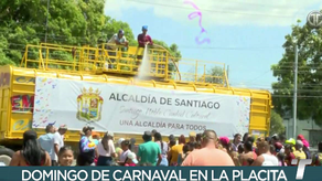 A cuatro cuadras de la Plaza San Juan de Dios, en la ciudad de Santiago, se realiza el Carnaval Infantil﻿.