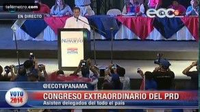 Navarro reitera propuestas en Convención PRD