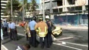 Taxista muere aplastado por plancha de metal