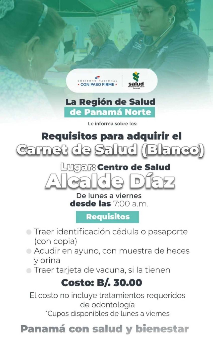 Pasos para solicitar el carné blanco en Panamá Norte. Pasos para solicitar el carné blanco en Panamá Norte.