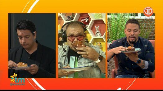 Chef Sergio Landero les juega una broma a Rolo, Ramiro y Roly, comen esponja sin darse cuenta