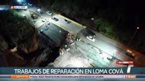 Trabajo de reparación en la Vía Panamericana continúan