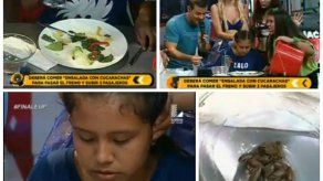 Polémica en Perú por reto de comer cucarachas para viajar a Cancún