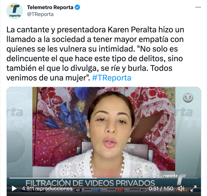 Karen Peralta en Telemetro Reporta