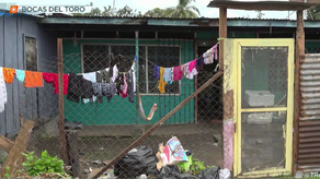 Vivienda donde habitan 8 niños en Bocas del Toro