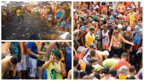 Bugaman y la carrera de coolers en Carnaval 2015