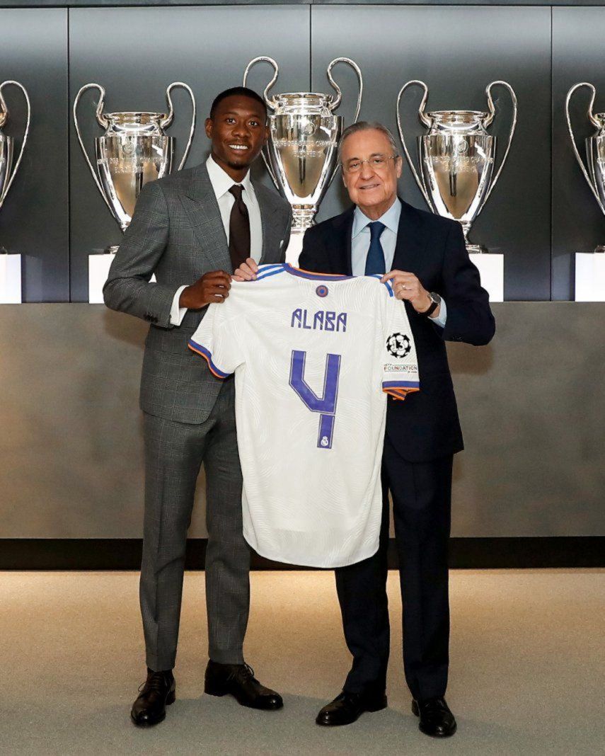 Alaba hereda la camiseta de Sergio Ramos en el Real Madrid