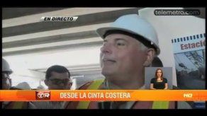 Martinelli inspecciona estación del Metro en 5 de Mayo