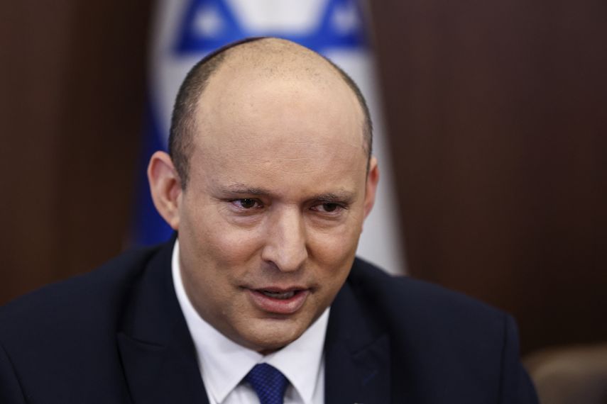 El primer ministro israelí Naftali Bennett﻿.