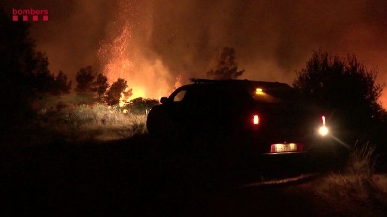 Incendio descontrolado en España en plena ola de calor europea