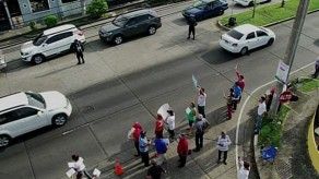 Moradores de Campo Lindbergh protestan por colocación de jerseys Moradores de Campo Lindbergh protestan por colocación de jerseys