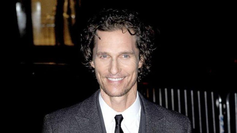 Matthew McConaughey, feliz con su papel dramático