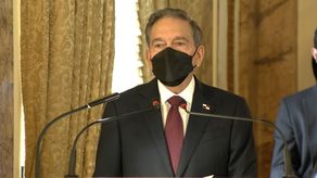 El presidente de la República, Laurentino Cortizo﻿.