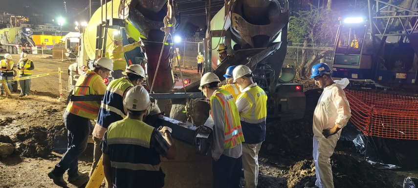 Inician pruebas de carga de pilotes para el proyecto Cuarto Puente Sobre el Canal de Panamá