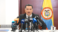 Ministro encargado de Justicia de Colombia, Andrés Idárraga. Ministro encargado de Justicia de Colombia, Andrés Idárraga.