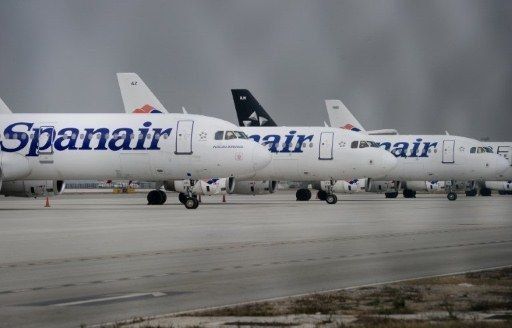 Miles de pasajeros se quedan en tierra tras quiebra de Spanair