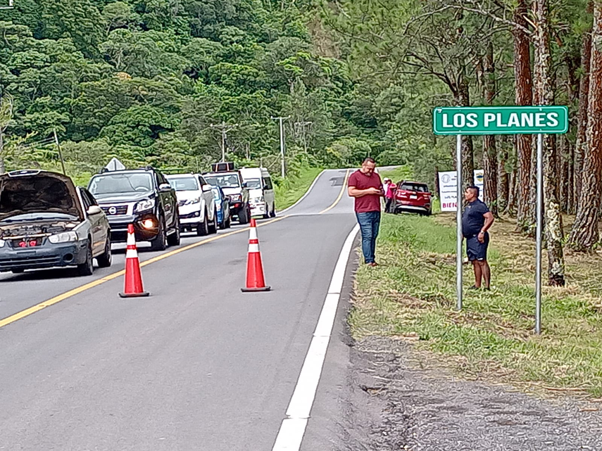 Recreación accidente en Gualaca