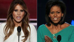 Michelle Obama y Melania Trump se conocen en la Casa Blanca