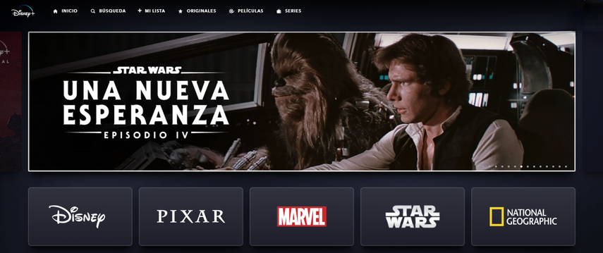 Plataforma de Disney+