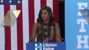 Michelle Obama hace primera aparición oficial en apoyo a Clinton