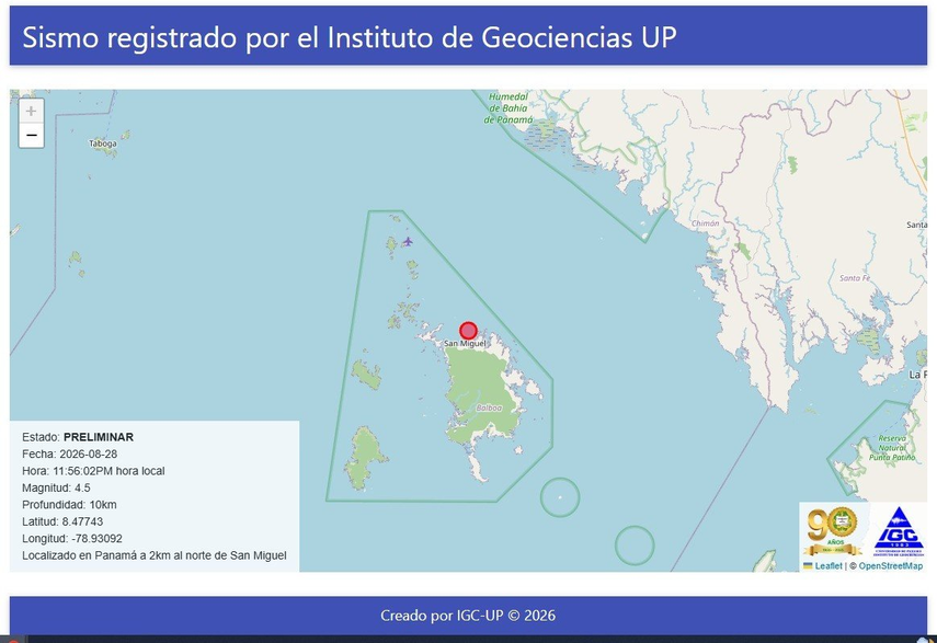 Sismo en la isla de San Miguel.