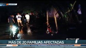 Varias familias afectadas en sectores de Chiriquí por inundaciones