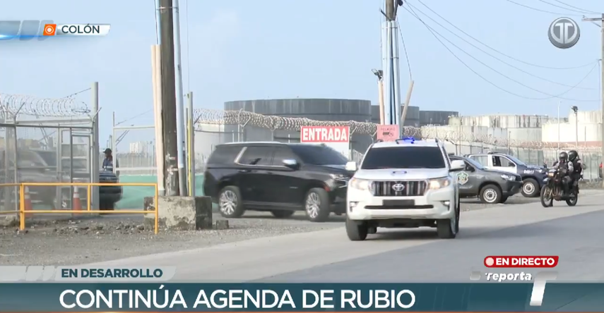 El Secretario de Estado de EE. UU. Marco Rubio se dirige al Canal de Panamá