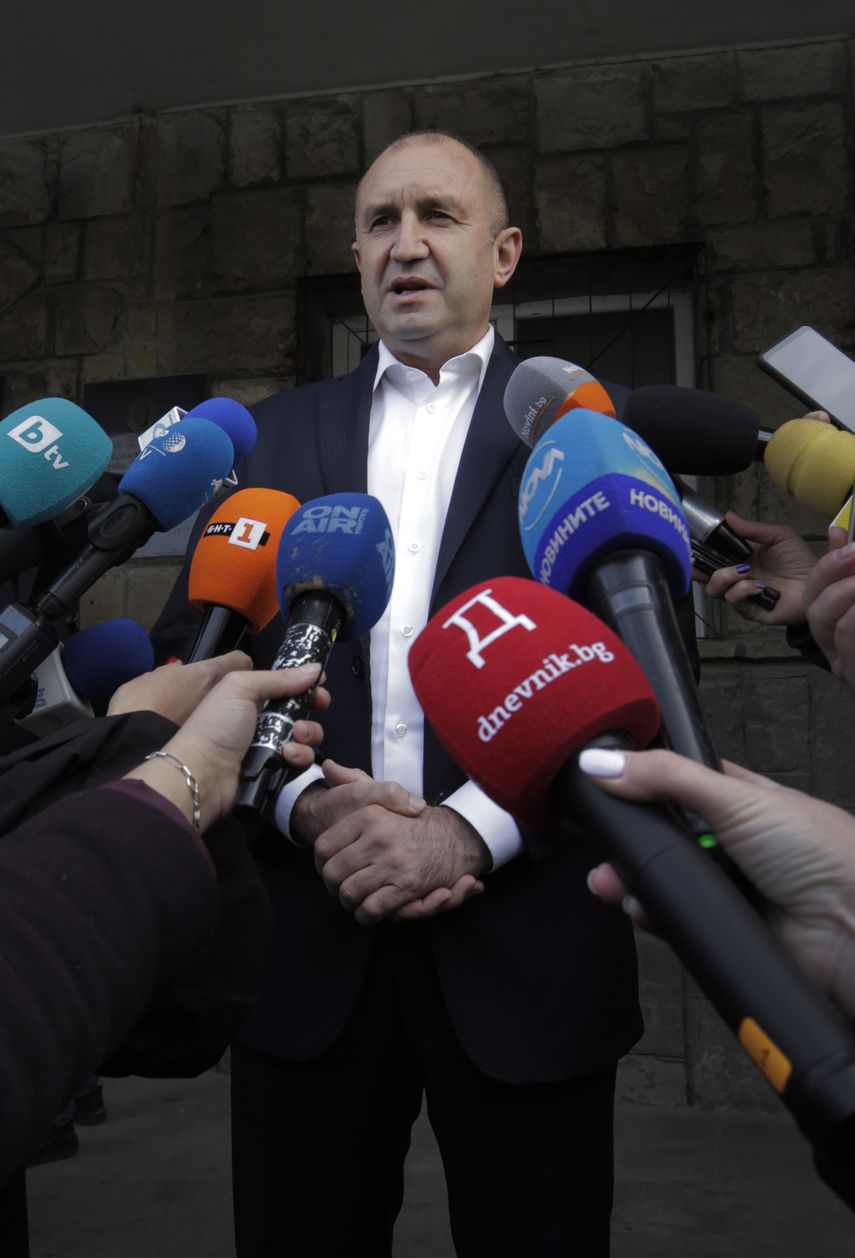 El presidente búlgaro Rumen Radev.