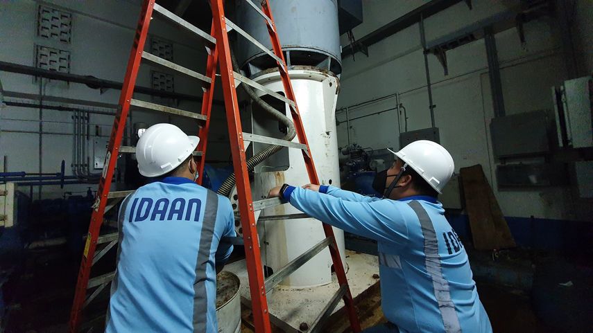 El Idaan señaló que la planta potabilizadora Federico Guardia Conte se mantiene produciendo agua potable en un 90%.