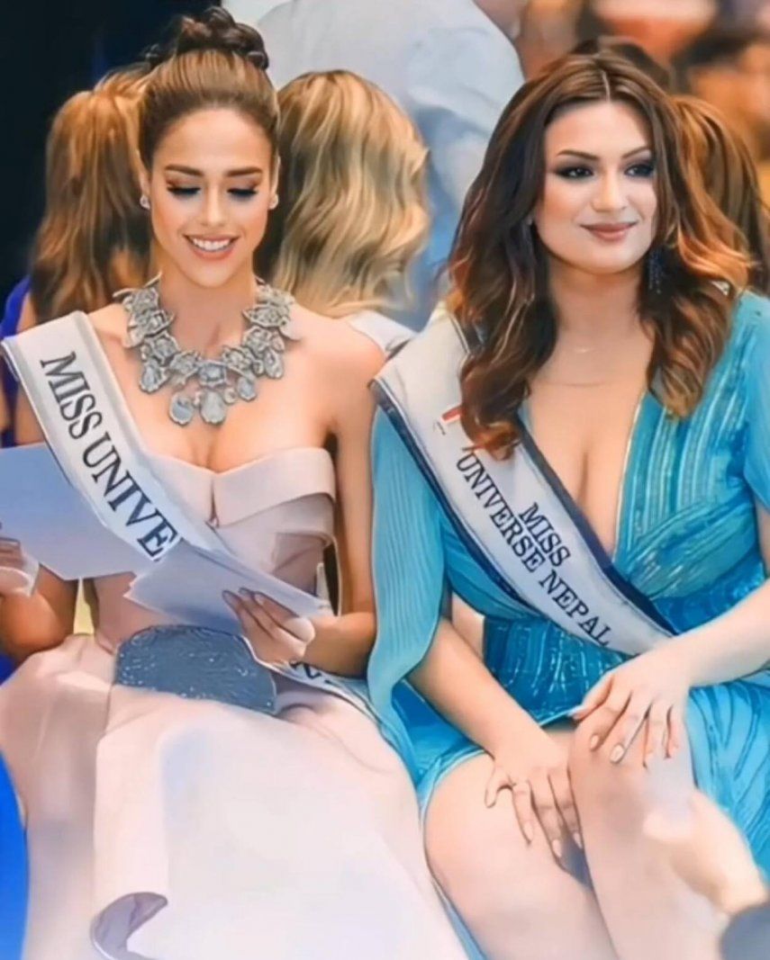 Miss Universo 2023: Venezuela y Nepal crearon hermandad en el certamen.