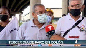 Dirigentes de Colón exigen presencia del presidente Cortizo en tercer día de paro