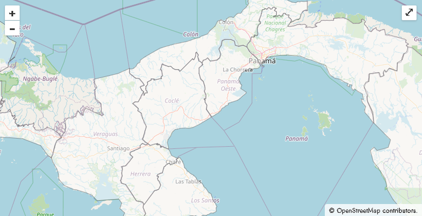 Mapa geolocalizador de Empleos Panamá