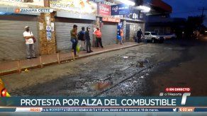 Paralización de servicio de transporte en La Chorrera por precio del combustible