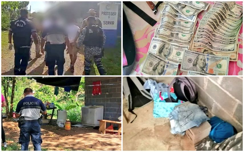 Los tres imputados fueron capturados con parte de lo robado durante los allanamientos realizados por la Policía Nacional en Veraguas.