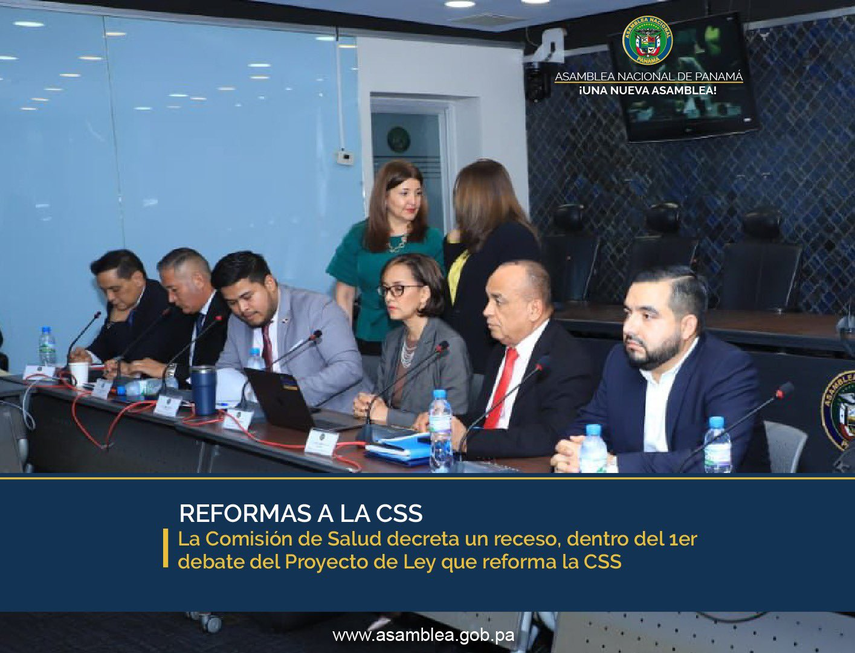 La Comisión de Salud suspende discusión de las reformas a la CSS hasta el jueves 26 de diciembre.