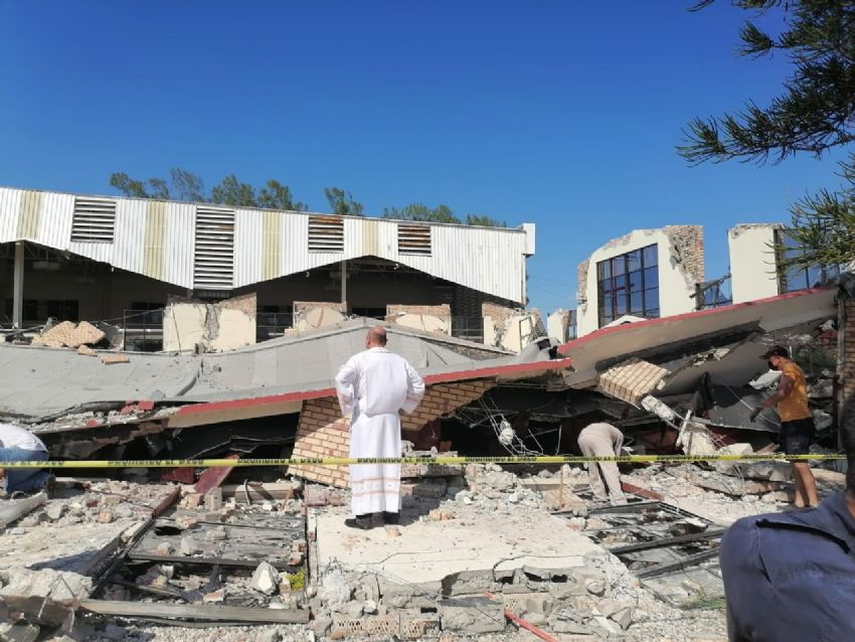 Aumentan fallecidos por derrumbe de una iglesia en México