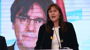 La líder del partido independentista de Carles Puigdemont, Laura Borràs.