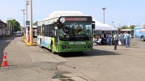 Bus eléctrico modelo K9 se incorpora al sistema de transporte público de la Ciudad