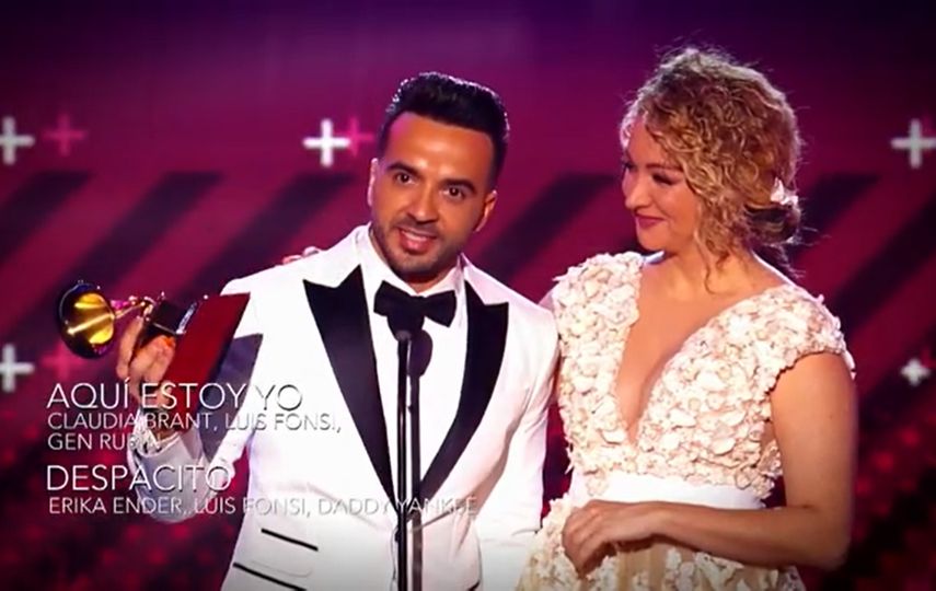 Luis Fonsi y Erika Ender
