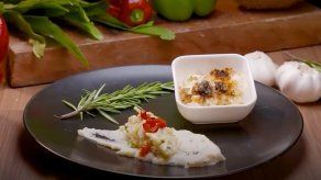 Receta: Langosta con Puré de Coliflor