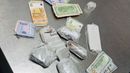Dinero decomisado en el Aeropuerto Internacional de Tocumen.