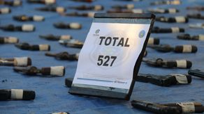 Policía Nacional realiza ceremonia de destrucción de armas Policía Nacional realiza ceremonia de destrucción de armas