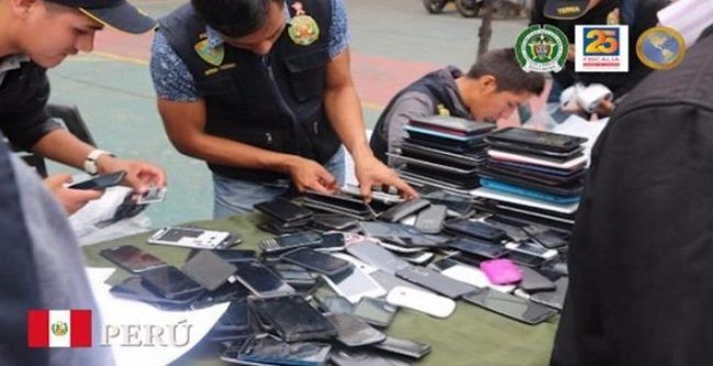 Detienen 367 personas en operación en siete países contra robo celulares