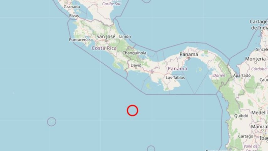 Sismo de magnitud 5.0 sacude las costas de Panamá