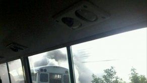 Diablo verde se incendia en la Vía Tocumen
