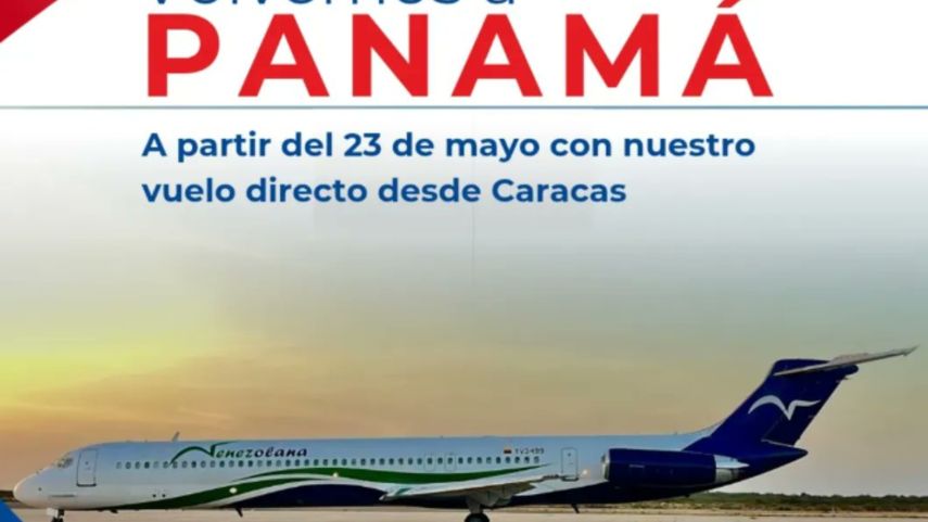 Vuelos comerciales entre Panamá y Venezuela se reactivarán.